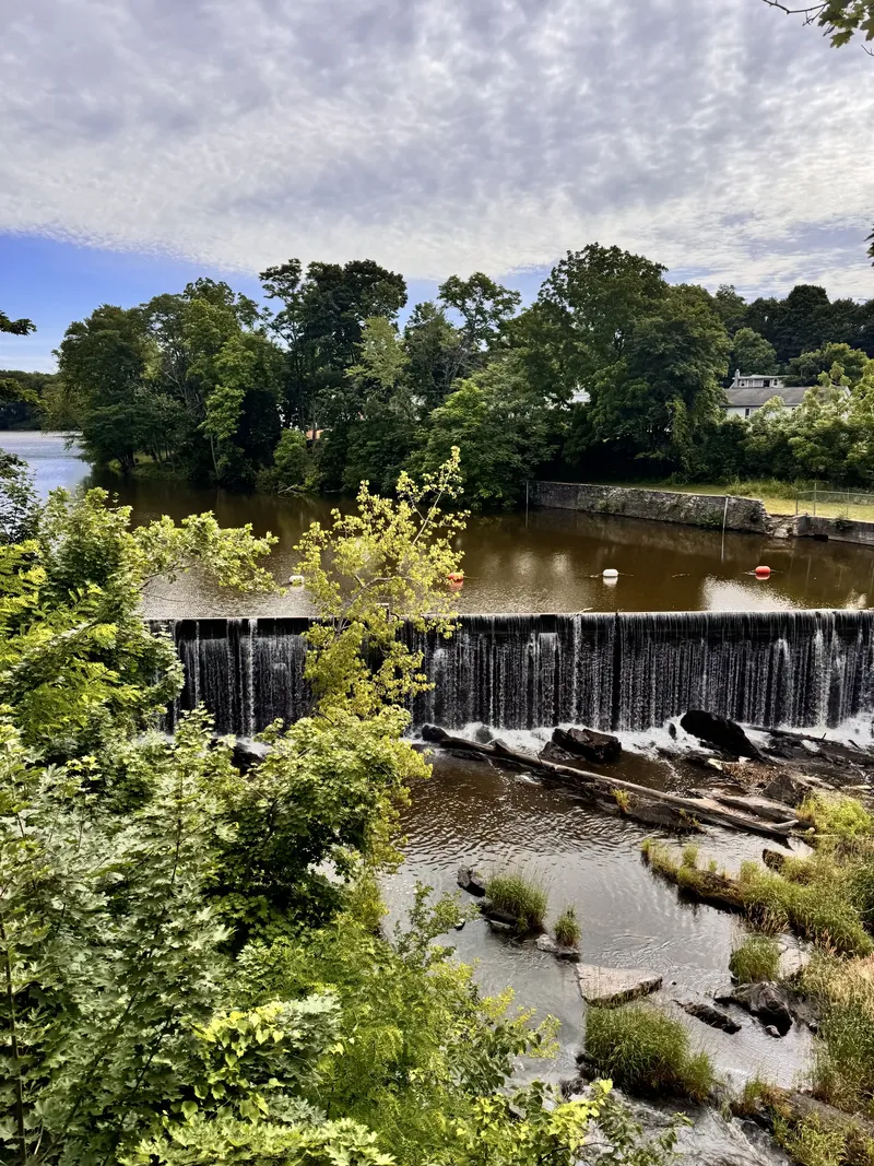Natural waterfall beside D2H Wellness, Wappingers Falls NY